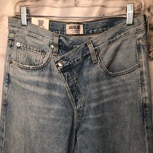 NEW AGOLDE criss-cross jeans